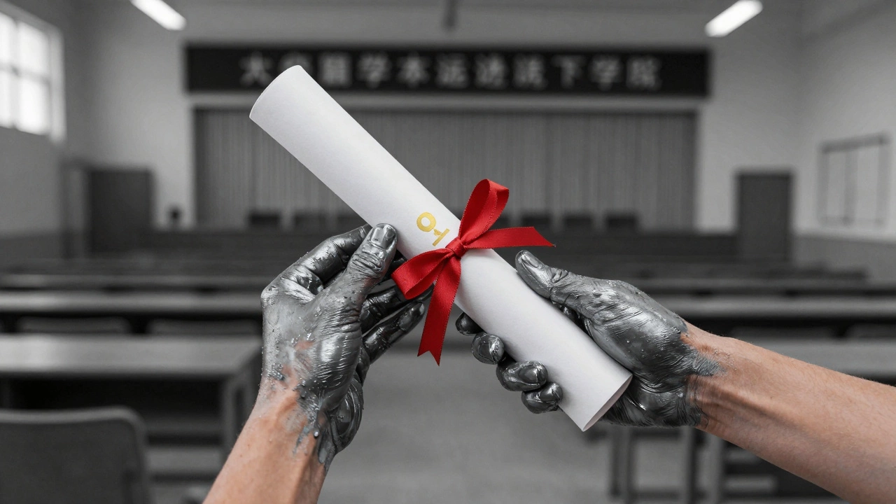 Person transitioning from vocational to academic training