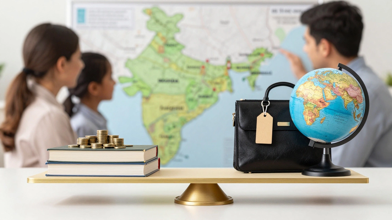 Scale balancing cost and structure of CBSE versus British curriculum options