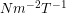 Nm^{-2}T^{-1}